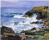 Edward Potthast Looking out to Sea painting